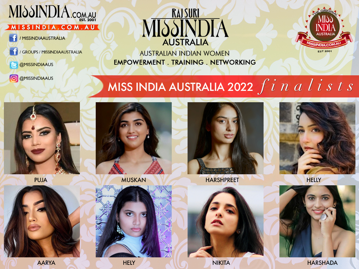 Miss India Australia 2022 and Mrs India Australia 2022 Finalists.